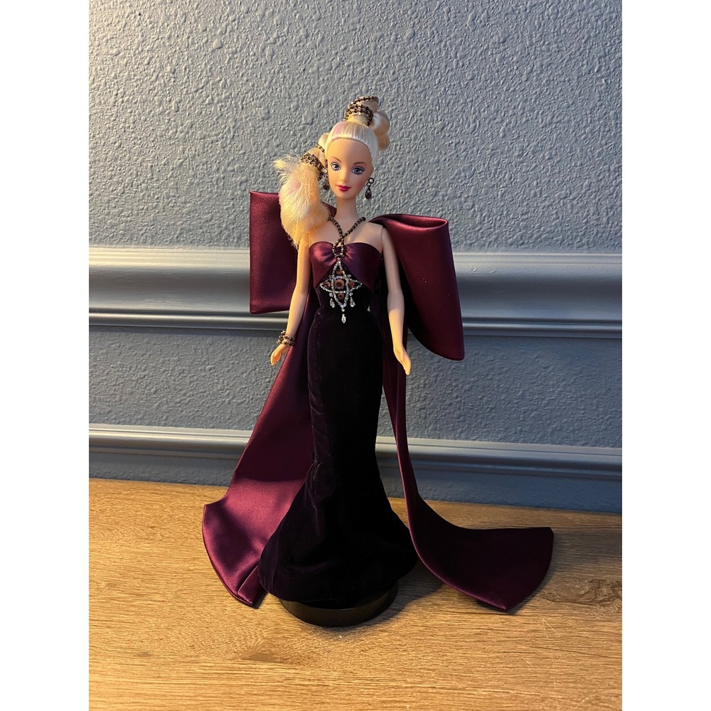 Vintage Barbie Doll Jewel Tone Gown Elegant Ballerina Style‎ Collectible Toy